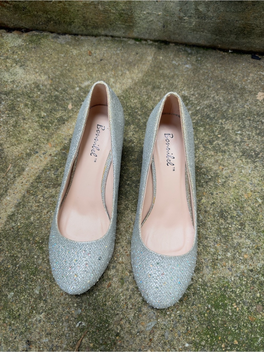 Bonnibel Silver Glitter Women's heels